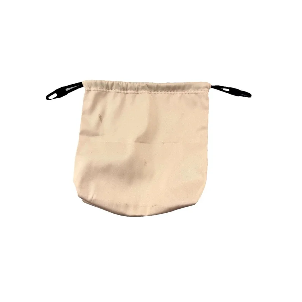 Burberry‎ Goddess Drawstring Cosmetic Pouch Beige Travel Makeup Bag Logo Promo